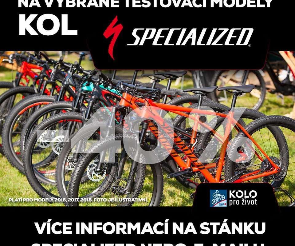 Výprodej kol Specialized z Půjčovny KPŽ 2018 pokračuje