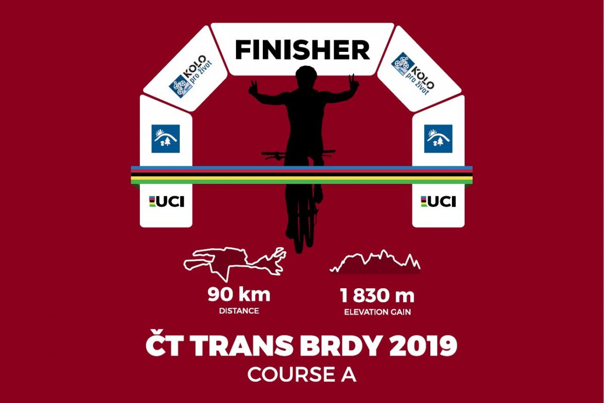 Speciální triko pro finishery UCI  trasy A ČT Trans Brdy 2019