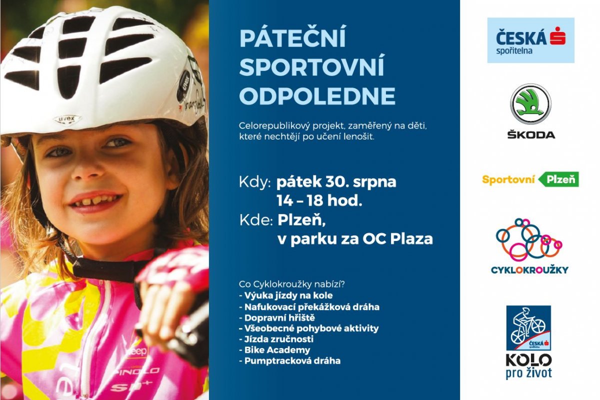 Plzeňské páteční sportovní odpoledne pro děti