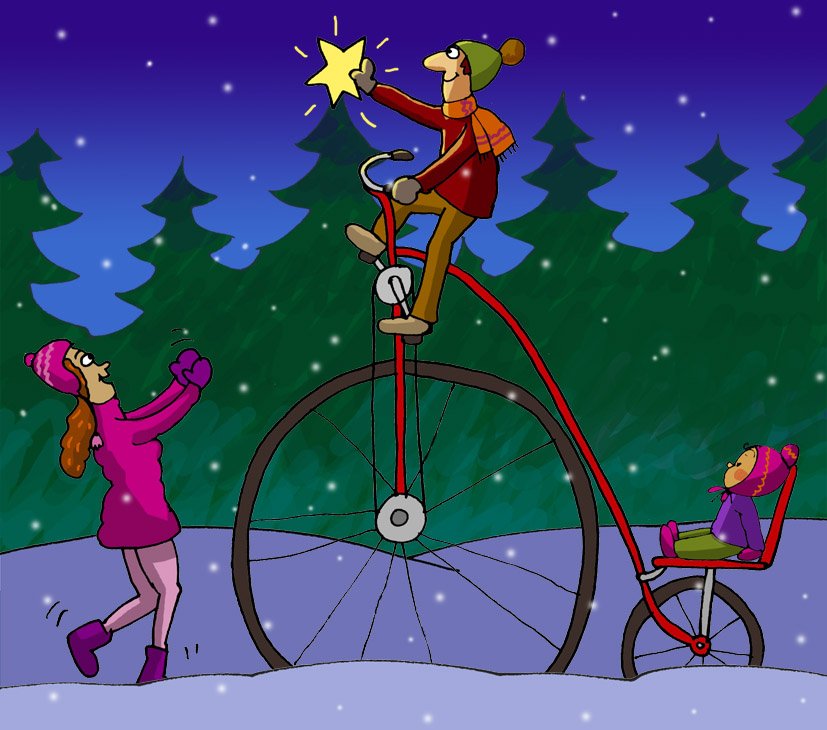 Krásné Vánoce všem fanouškům cyklistiky a seriálu Kolo pro život!